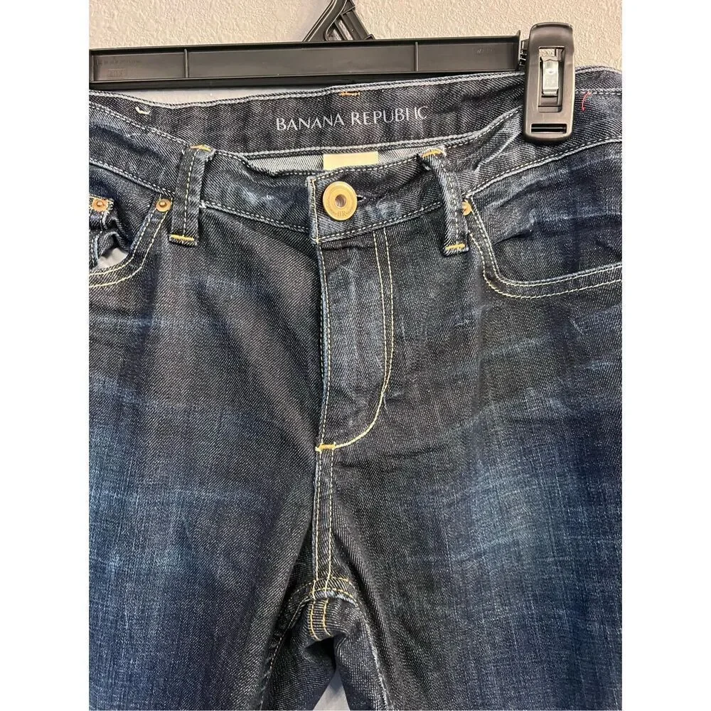 Banana Republic Straight Leg Jeans size 31 Dark Wash‎ EUC